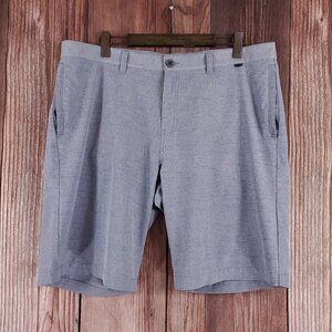 Travis Mathew Mens Size 40 Proceed With Caution Gray Golf Casual Stretch Shorts